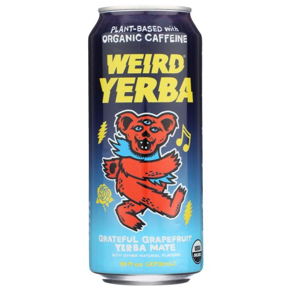 DRINK WEIRD: Organic Grateful Grapefruit Yerba Mate, 16 fo