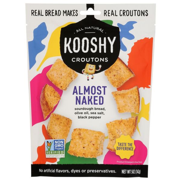 KOOSHY: Almost Naked Croutons, 5 oz