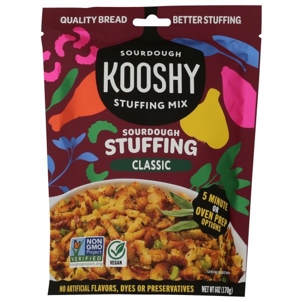 KOOSHY: Classic Sourdough Stuffing Mix, 6 oz