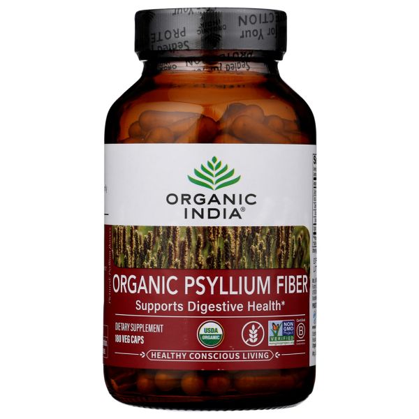 ORGANIC INDIA: Organic Psyllium Fiber, 180 vc