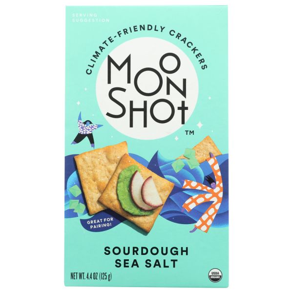 MOONSHOT: Sourdough Sea Salt Crackers, 4.4 OZ