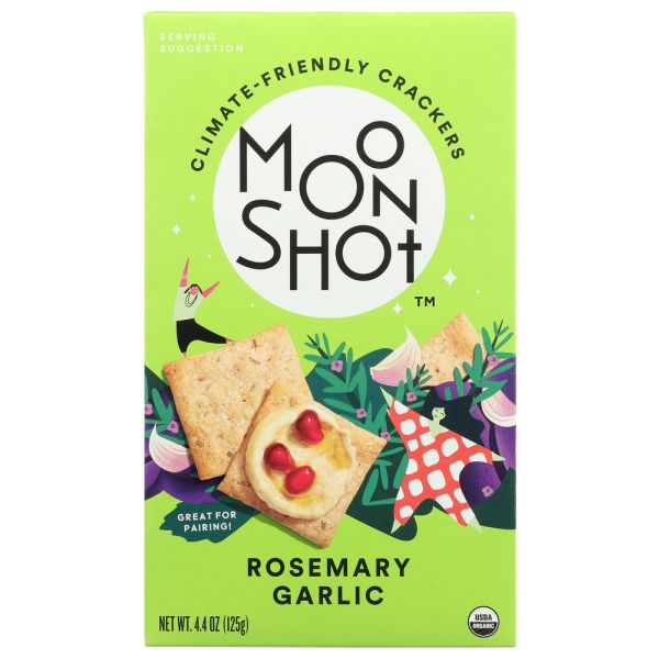 MOONSHOT: Rosemary Garlic Crackers, 4.4 OZ