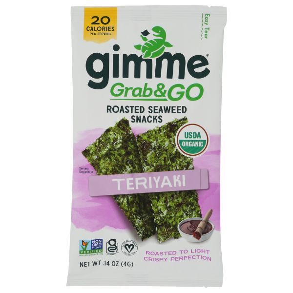 GIMME: Teriyaki Seaweed Snack, 0.14 oz
