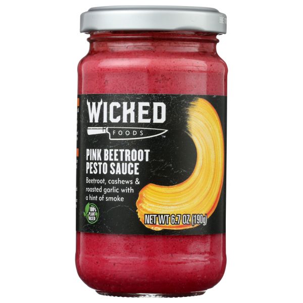 WICKED: Sauce Pesto Pink Beetroot, 6.7 oz