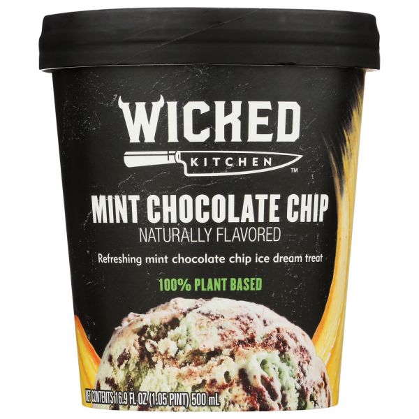 WICKED KITCHEN: Mint Chocolate Chip Ice Cream, 16.9 oz