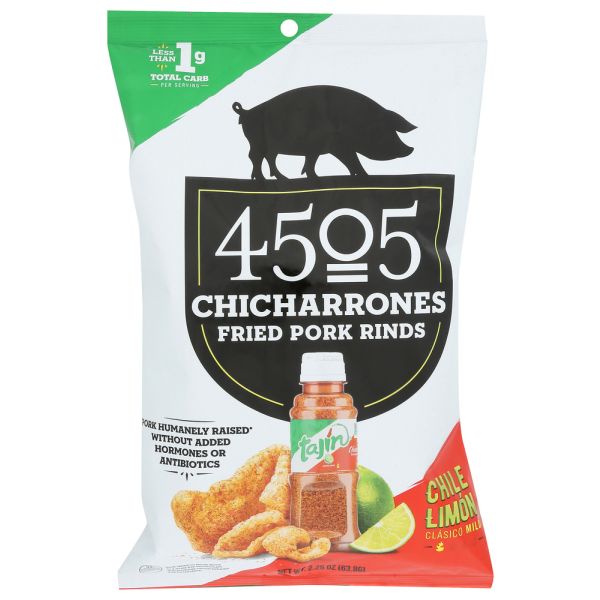 4505 MEATS: Chicharrones Tajin Chili Limon, 2.25 OZ