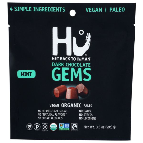 HU: Choc Gems Mint Snacking, 3.5 oz