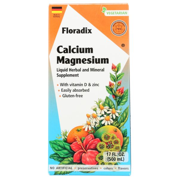 SALUS: Calcium and Magnesium Liquid Herbal and Mineral Supplement, 17 fo