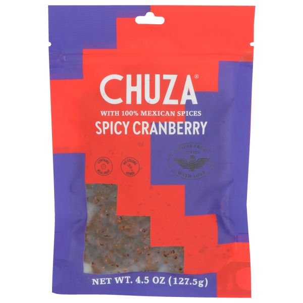 CHUZA: Spicy Dried Cranberry, 4.5 oz