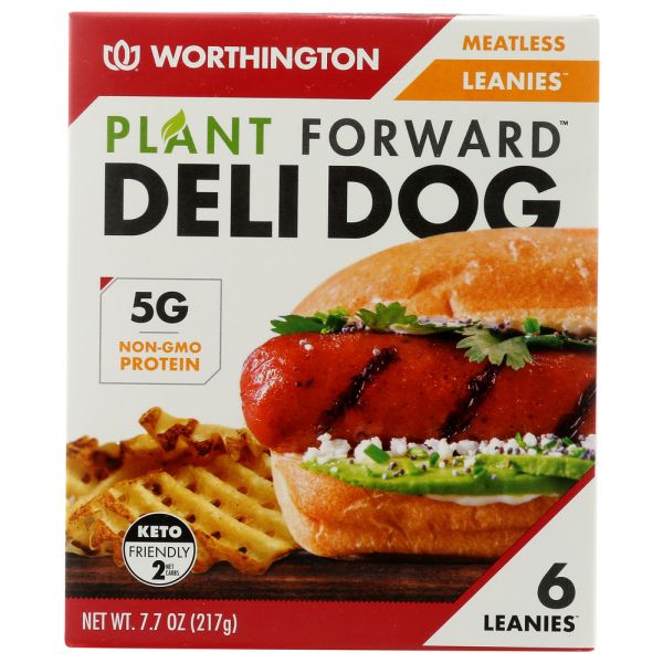 WORTHINGTON: Plant Forward Deli Dog Meatless Leanies, 7.7 oz