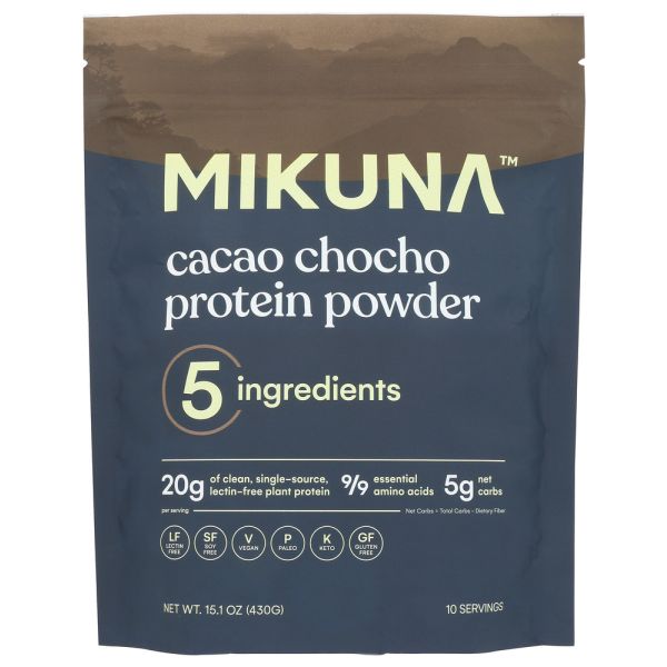MIKUNA: Cacao Chocho Superfood Protein 10 Servings, 15.1 oz