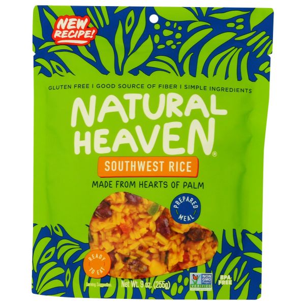 NATURAL HEAVEN: Southwest Rice Hearts Of Palm, 9 oz