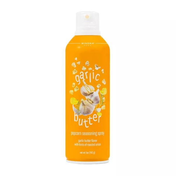 WINONA PURE: Garlic Butter Popcorn Seasoning Spray, 5 oz