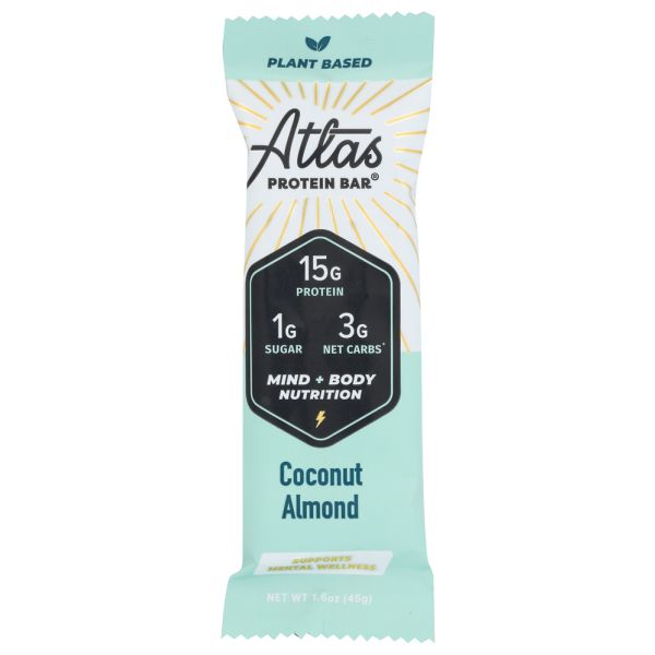 ATLAS PLANT BASED BAR: Coconut Almond Bar, 1.6 oz