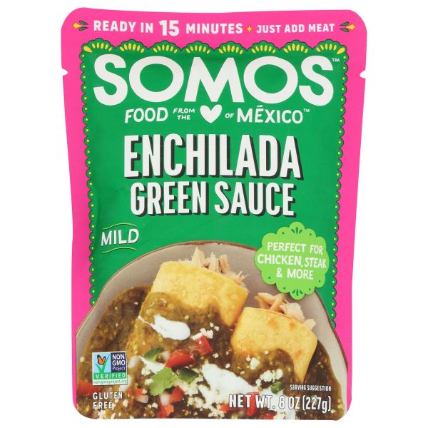 SOMOS: Green Enchilada Sauce Mild, 8 oz