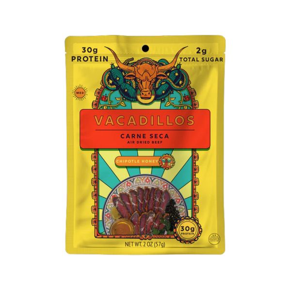 VACADILLOS: Chipotle Honey Carne Seca, 2 oz