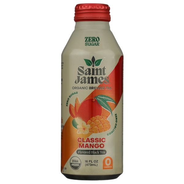 SAINT JAMES BRANDS LLC: Classic Mango Organic Black Tea, 16 fo
