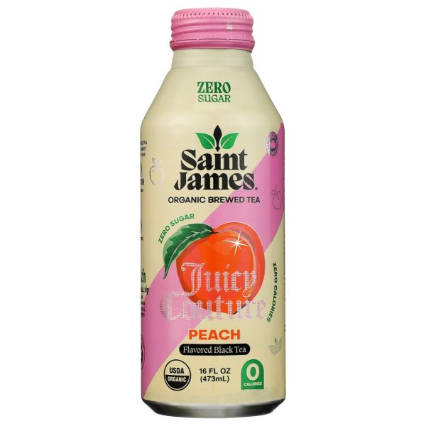 SAINT JAMES BRANDS LLC: Juicy Couture Peach Organic Black Tea, 16 fo