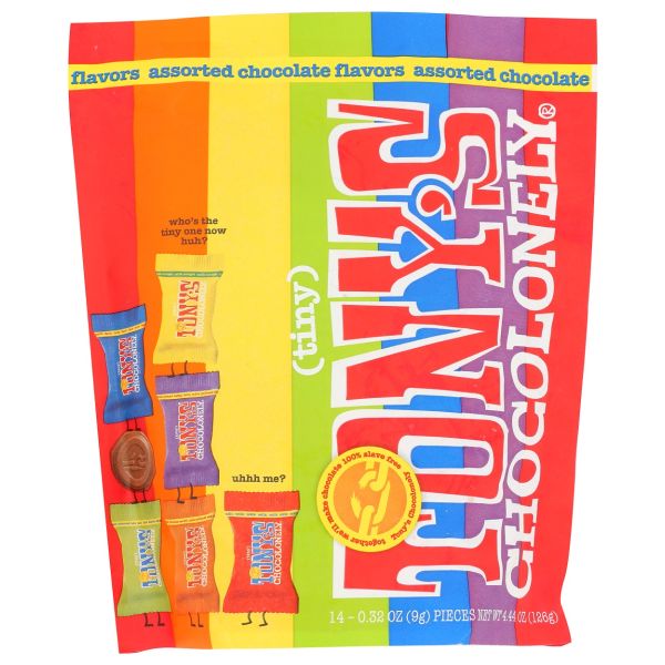 TONYS CHOCOLONELY: Tiny Assorted Chocolate Flavors, 4.44 oz