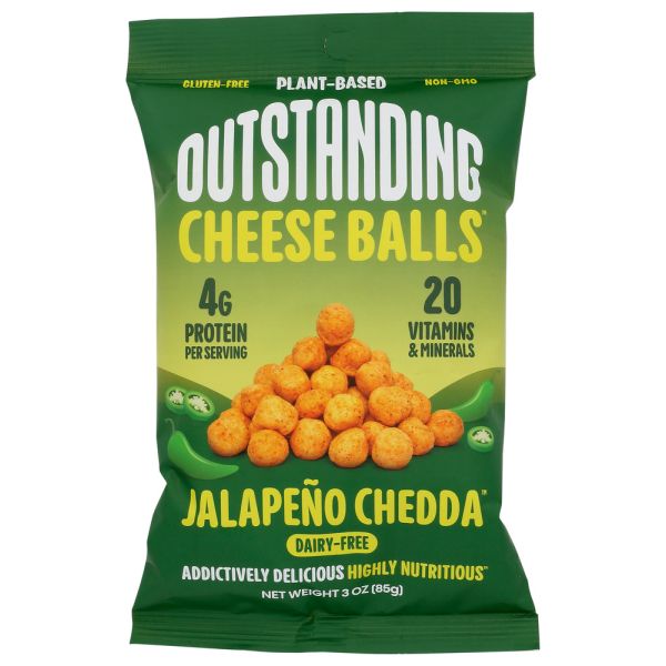 OUTSTANDING: Jalapeno Chedda Cheese Balls, 3 oz