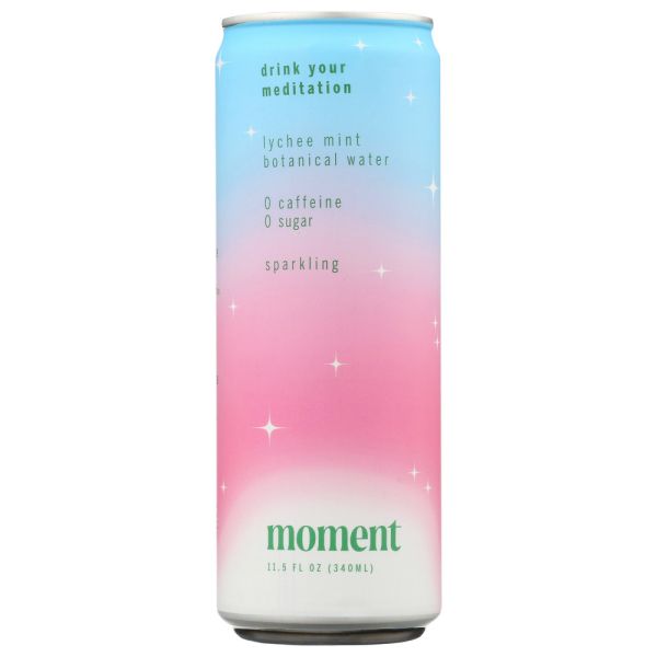 MOMENT: Lychee Mint Chlorophyll Botanical Water, 11.5 fo