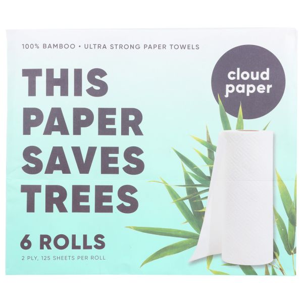 CLOUD PAPER: Towels Paper Bamboo 2ply, 12 pk
