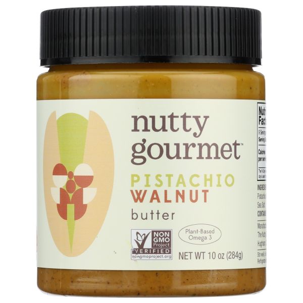 THE NUTTY GOURMET: Pistachio Walnut Butter Spread, 10 oz