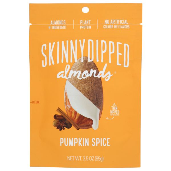SKINNYDIPPED: Almonds Pumpkin Spice, 3.5 oz