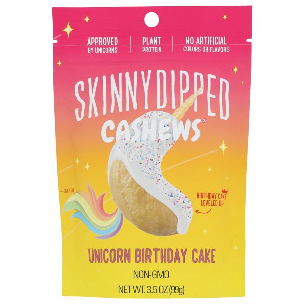 SKINNYDIPPED: Unicorn Birthday Cake Cashews, 3.5 oz