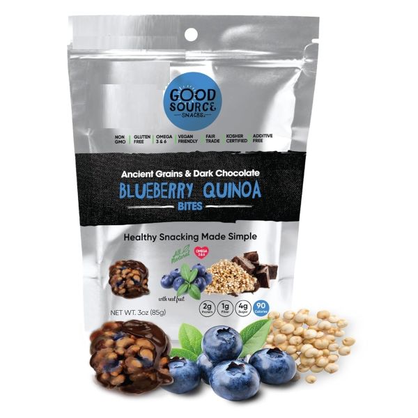 GOOD SOURCE FOODS: Blueberry Quinoa Snack Bites, 3 oz