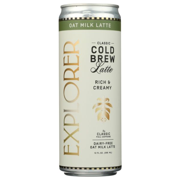 EXPLORER COLD BREW: Classic Oat Milk Coffee Latte, 12 fo