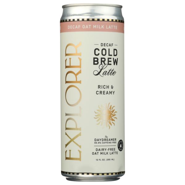 EXPLORER COLD BREW: Decaf Oat Milk Coffee Latte, 12 fo