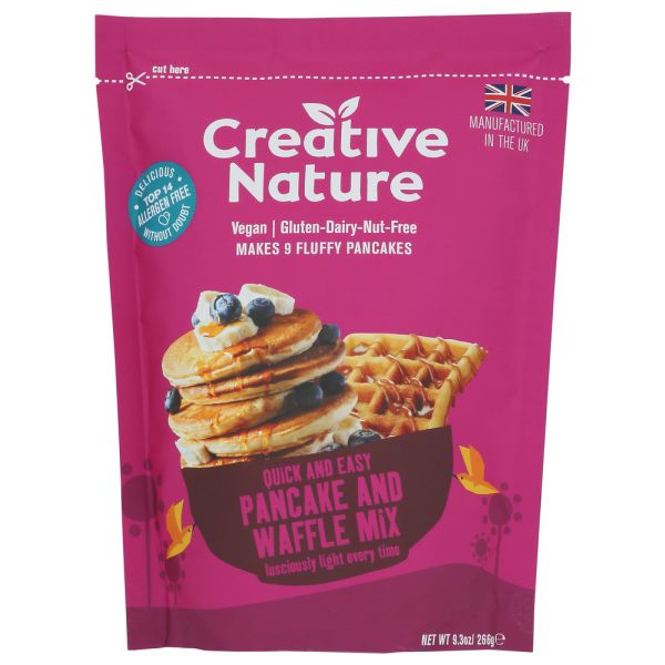 CREATIVE NATURE: Pancake & Waffle Mix, 9.3 oz