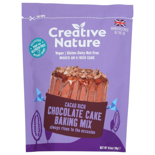 CREATIVE NATURE: Cacao Rich Chocolate Cake Baking Mix, 10.5 oz