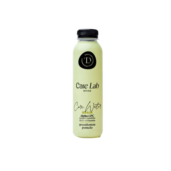 CARE LAB DIVAS: Care Water Brain Green Lemon Pomelo, 13.5 fo