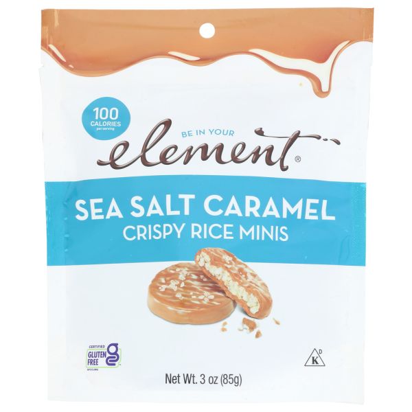 ELEMENT SNACKS: Cake Rice Sea Salt Carml, 3 oz