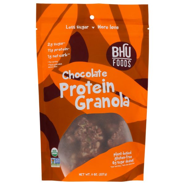 BHU FOODS: Chocolate Protein Granola, 8 oz