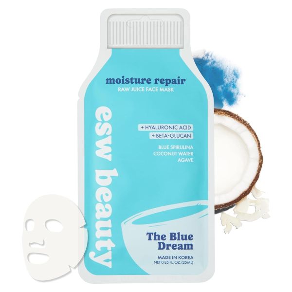 ESW BEAUTY: The Blue Dream Moisture Repair Raw Juice Mask, .85 fo