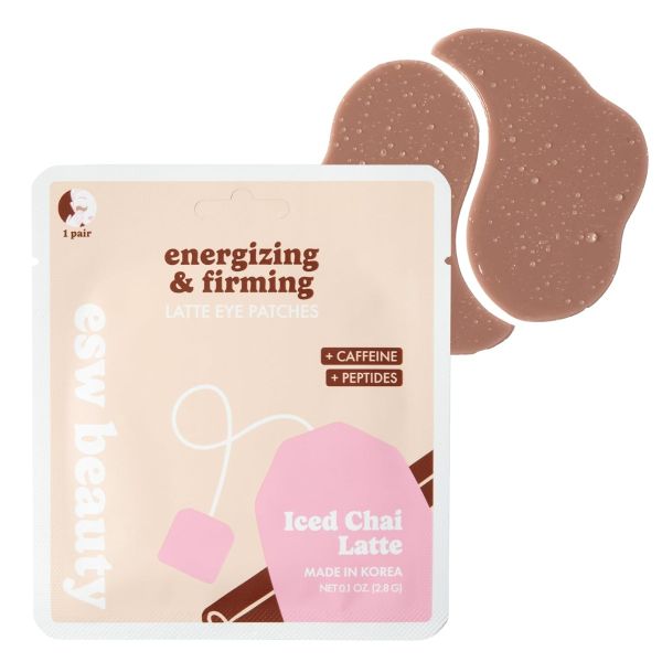 ESW BEAUTY: Iced Chai Latte Energizing And Firming Eye Patches, 0.1 oz