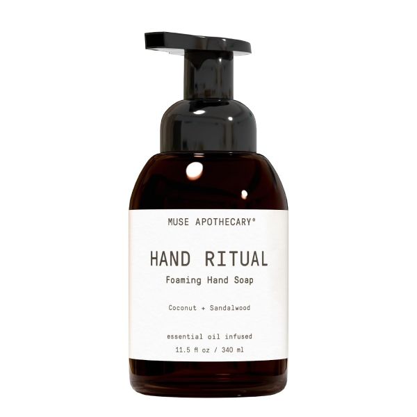 MUSE APOTHECARY: Hand Ritual Coconut Sandalwood Foaming Hand Soap, 11.5 fo