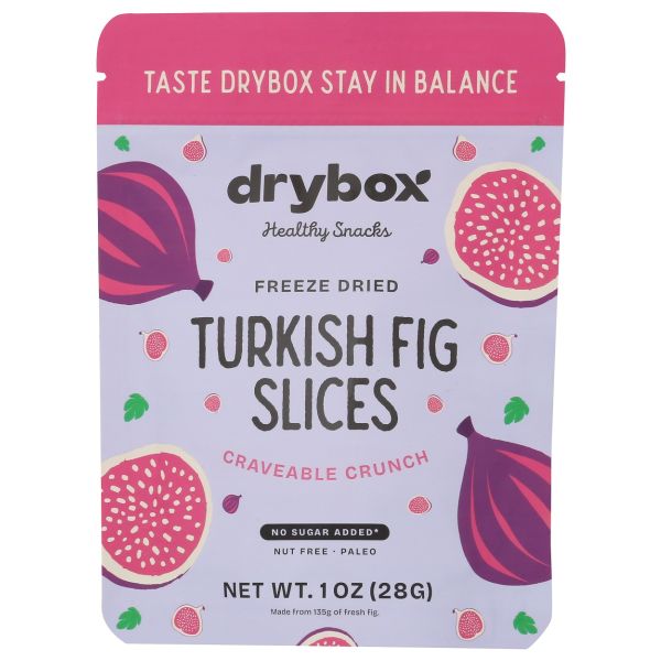DRYBOX: Freeze Dried Turkish Fig Slices, 1 oz