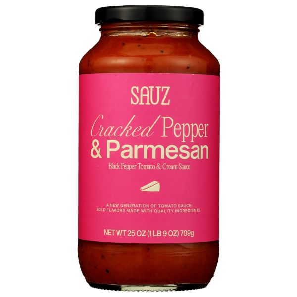 SAUZ: Cracked Pepper And Parmesan Sauce, 25 oz