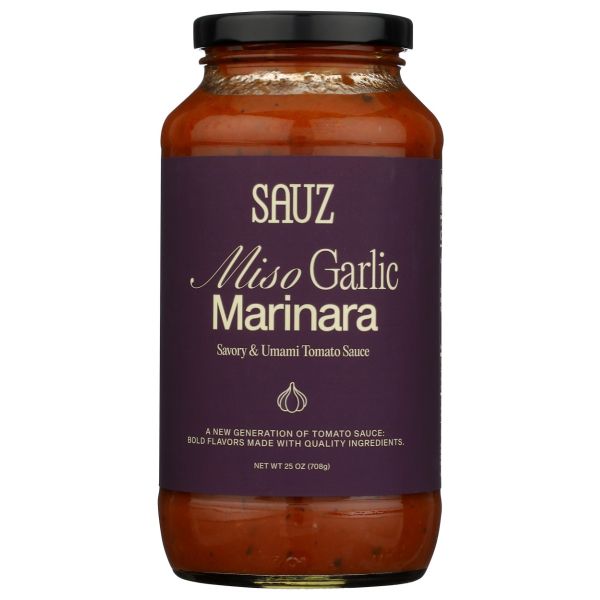 SAUZ: Miso Garlic Marinara Sauce, 25 oz