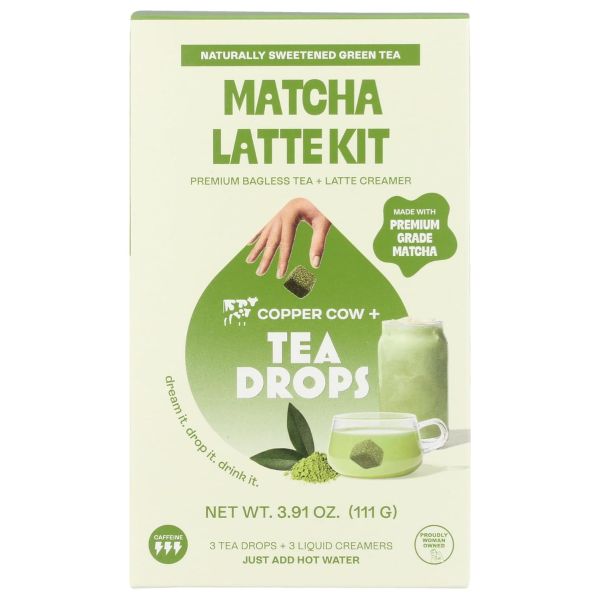 TEA DROPS: Matcha Latte Kit 3Ct, 3.91 oz