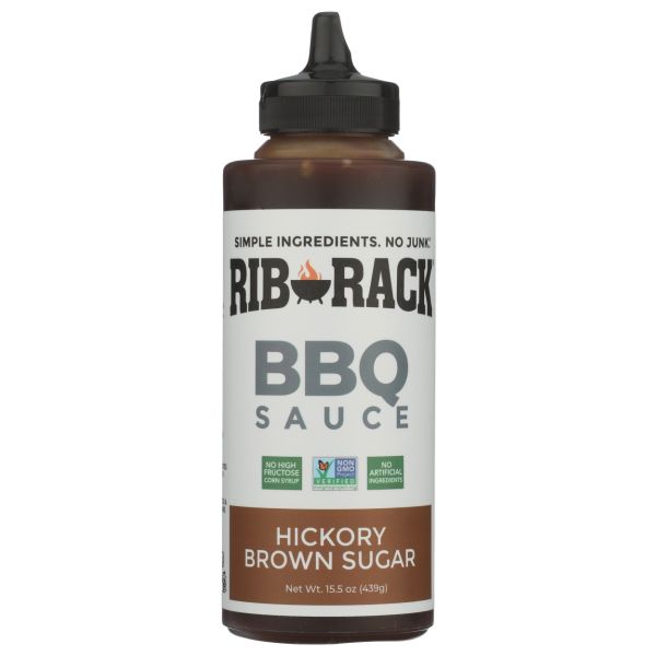 RIB RACK: Hickory Brown Sugar BBQ Sauce, 15.5 oz