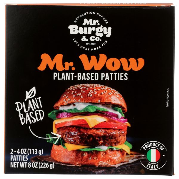 MR. BURGY & CO: Patties Mr Wow Pb, 8 oz
