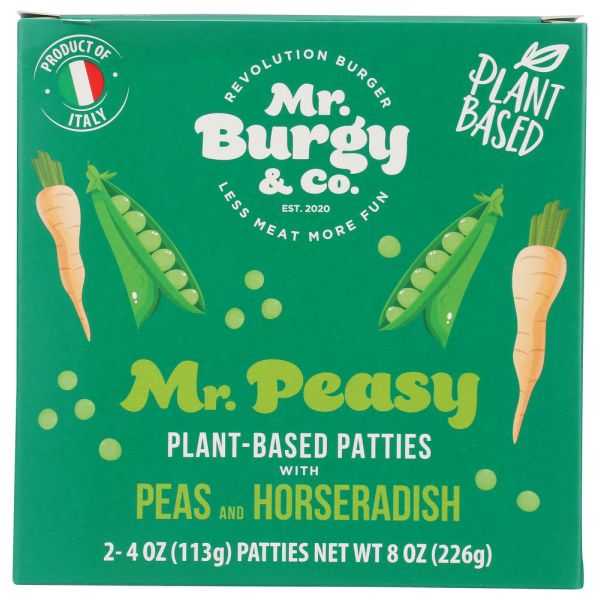 MR. BURGY & CO, Patties Peas Horseradish, 8 oz