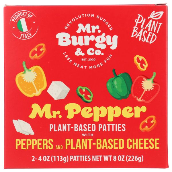 MR. BURGY & CO,Patties Pepper Plnt Bsd, 8 oz