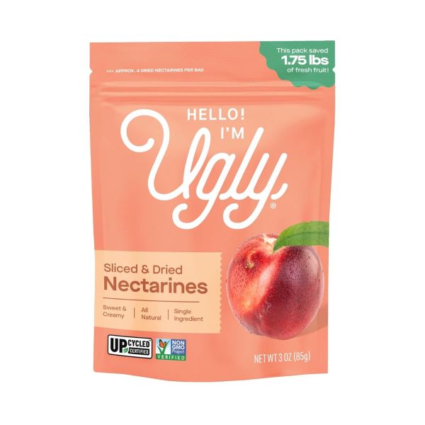 HELLO I'M UGLY: Sliced and Dried Nectarines, 3 oz