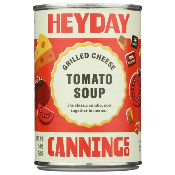 HEYDAY CANNING CO: Grilled Cheese Tomato Soup, 15 oz